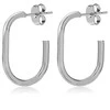 Troli Timeless steel oval earrings