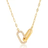 Troli Timeless women's pakabukas with zircons Gold