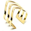 Troli Triple auksinis-plated steel ring