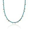 Troli Turquoise bead pakabukas Gold