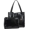 Verde Women's handbag 2 in 1 16-7504 Juodas