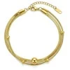 Victoria Walls Double auksinis-plated bracelet Norevia Gold VWB260718G