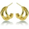 Victoria Walls Elegant auksinis-plated earrings Mirevia Gold VWE260746G