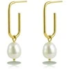 Victoria Walls Gold-plated 2in1 earrings with Sylmara Gold pearl VWE260814G