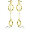 Victoria Walls Long auksinis-plated earrings Gold Auréole VWE260592G