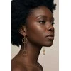 Victoria Walls Long auksinis-plated earrings Gold Auréole VWE260592G