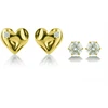 Victoria Walls Set of auksinis-plated earrings with crystals VWS260873G (2 pairs)