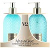 Newcos VIVIAN GRAY rinkinys Gemstone Jasmine & Patchouli: skystas kremas-muilas ir rankų losjonas, 2 x 300 ml
