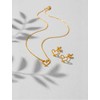 Vuch Beautiful auksinis-plated pakabukas Heart Emery Gold