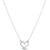 Vuch Charming steel pakabukas Heart Emery Sidabrinis