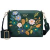 Vuch Dámská crossbody kabelka Coalie Flowers Žalias