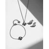 Vuch Delicate steel earrings Fouria Sidabrinis Clover