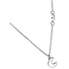 Vuch Kiral Sidabrinis Moon Pendant Necklace