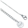 Vuch Kiral Sidabrinis Moon Pendant Necklace