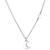 Vuch Kiral Sidabrinis Moon Pendant Necklace