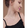 Vuch Kiral Sidabrinis Moon Pendant Necklace