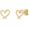 Vuch Minimalist auksinis-plated earrings Emery Gold Hearts