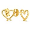Vuch Minimalist auksinis-plated earrings Emery Gold Hearts