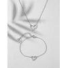 Vuch Minimalist Steel Bracelet Heart Emery Sidabrinis