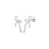 Vuch Modern steel earrings Bows Stellara Sidabrinis