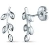 Vuch Charming steel earrings with zircons Zotia Sidabrinis