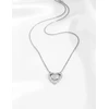 Vuch Romantic steel pakabukas with crystals Lunira Sidabrinis