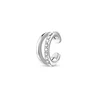 Vuch Split single earring with zircons Vein Sidabrinis