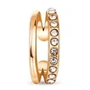 Vuch Split single earring with zircons Vein Rose Gold