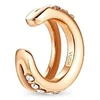 Vuch Split single earring with zircons Vein Rose Gold