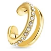Vuch Vein Gold split single earring with zircons