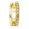 Vuch Vein Gold split single earring with zircons