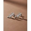 Vuch Charming steel earrings with zircons Zotia Sidabrinis