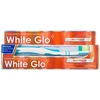 White Glo Baltas Glo Anti-Plaque balinanti dantų pasta, skirta pašalinti ir užkirsti kelią akmenų susidarymui 100ml + šepetėlis
