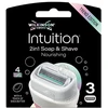 Wilkinson Sword Intuition Soap and Shave maitininantis Replacement Heads 3 pcs