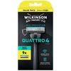 Wilkinson Sword Wilkinson Quattro 4 Skin Protection maszynka do golenia su 4 ostrzami i 9 wkładów