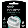 Wilkinson Intuition Sensitive įdėklai su 4 ostrzami 6szt
