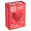 Youme „Heartbeat Love“ žaislinis siurbimo vibratorius 1 vnt.