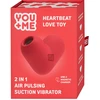 Youme „Heartbeat Love“ žaislinis siurbimo vibratorius 1 vnt.