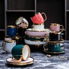 Cup with a saucer and spoon Homla SINNES Juodas, 200 ml