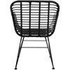 Homla JARDIN Juoda austa kėdė 57x62x81 cm