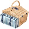 TRIVELLE pikniko krepšelis 4 asmenims su kilimėliu 40x28x20 cm HOMLA