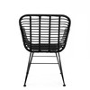 Homla JARDIN Juoda austa kėdė 57x62x81 cm