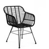 Homla JARDIN Juoda austa kėdė 57x62x81 cm