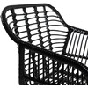 Homla JARDIN Juoda austa kėdė 57x62x81 cm