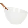 Salad bowl with utensils Homla MOOKA, 24 cm