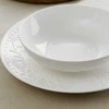 Plate Homla SYLIA Deep Baltas Ornament, 20 cm
