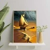 Burlaivis ant kranto 40*50 cm