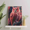 Dėlionė Didelė rožinė pelėda 40×50 cm (apvalūs deimantukai)