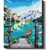 Ežeras kalnuose 40×50 cm (kvadratiniai deimantukai)