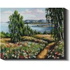 Gėlėmis nuklota kalva 40×50 cm (kvadratiniai deimantukai)